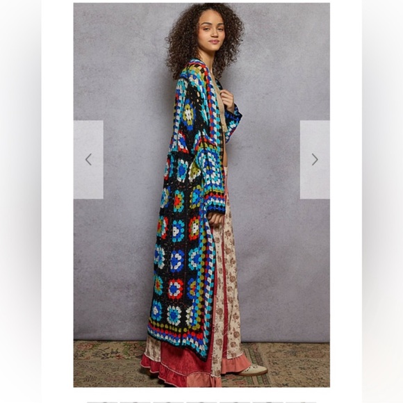 POL Granny Square Cardigan - Picture 3 of 8